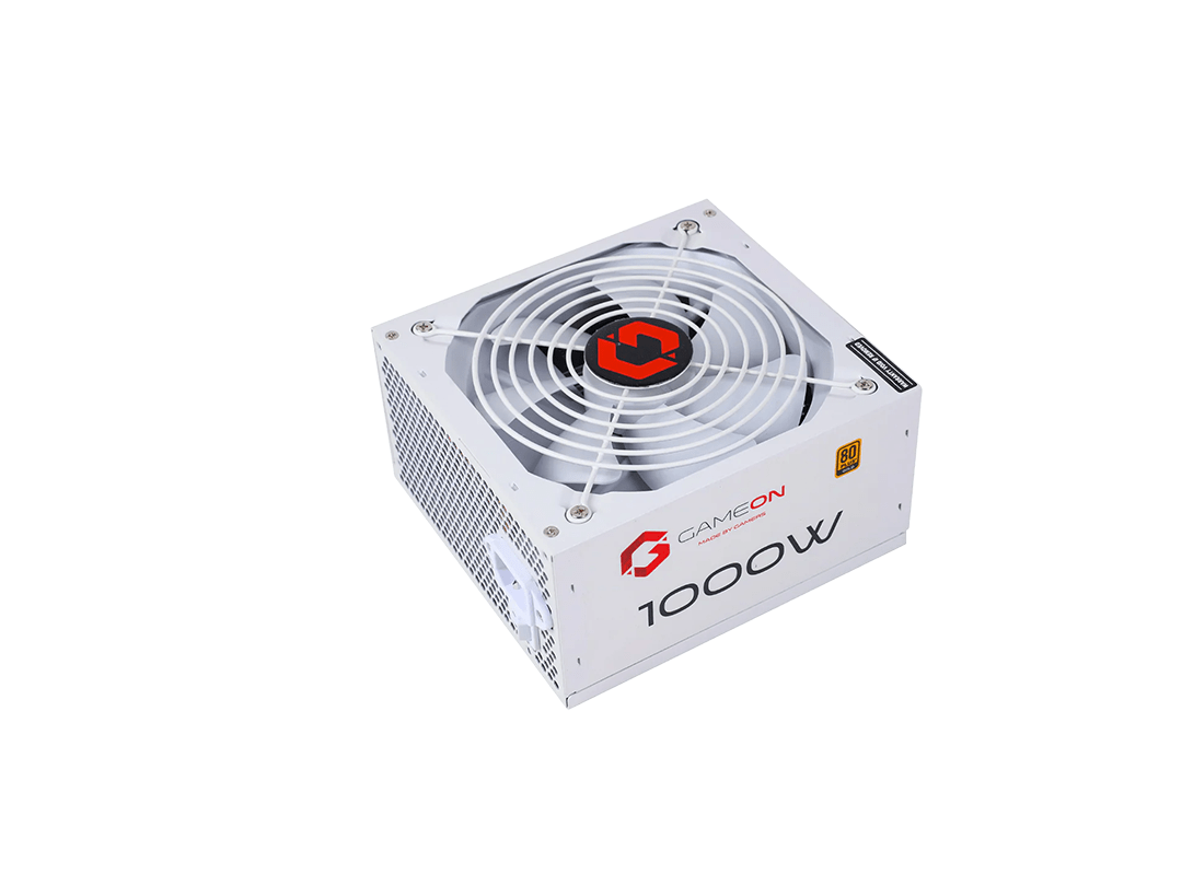 GAMEON - SPY2 ATX 1000 WATTS 80 PLUS Gold Value Gaming Power Supply - White in Qatar GAMEON - SPY2 ATX 1000 WATTS 80 PLUS Gold Value Gaming Power Supply - White in Qatar